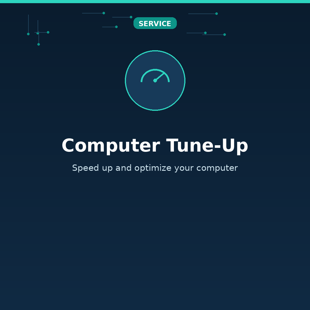 Computer Tune-Up for seniors and families