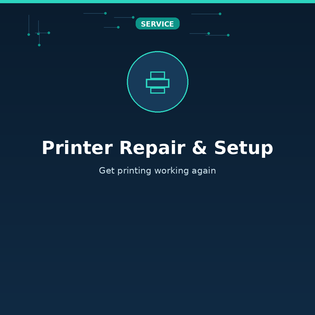 Printer Repair & Setup for seniors and families