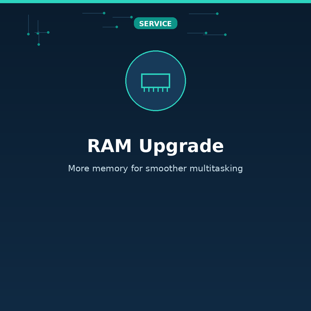 RAM Upgrade for seniors and families