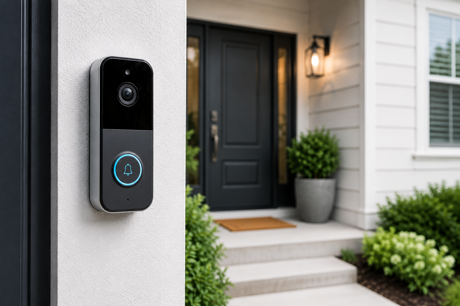 Smart doorbell installation for seniors